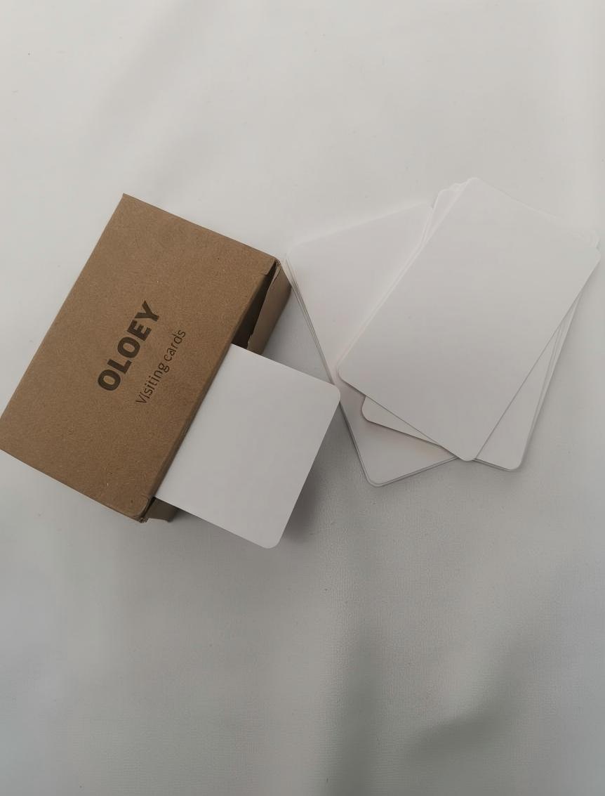 OLOEY-Visiting cards，Heavy duty, white ﻿