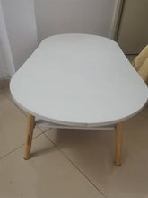 Load image into Gallery viewer, UHOME Table, round edged table, wooden edged table, living room small table
