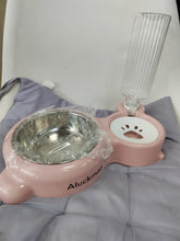 Load image into Gallery viewer, Aluckmao Non-mechanized animal feeders,Pet feeder and water dispenser set
