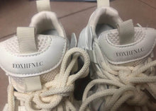 Load image into Gallery viewer, EOXHFNLC Women&#39;s shoes, women&#39;s breathable mesh tennis sports tie up, fashionable walking comfort, lightweight running white
