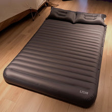 Load image into Gallery viewer, LISM Camping mattresses,Double layer sleeping pad -2 person special ultra thick inflatable air cushion, with pillow and built-in foot pump inflatable sleeping pad
