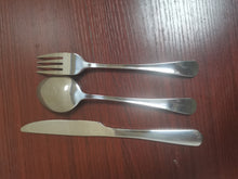 Load image into Gallery viewer, Afwqm 3 Pieces Stainless Steel Flatware Set, Knife Fork Spoon Cutlery Set with Gift Box
