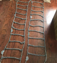 Load image into Gallery viewer, Car tire anti slip chains, quick and easy to install tire traction chains, portable, reusable, and adjustable
