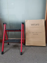 Load image into Gallery viewer, VAFEAFO Step ladders made of metal, foldable step stool with armrest, portable
