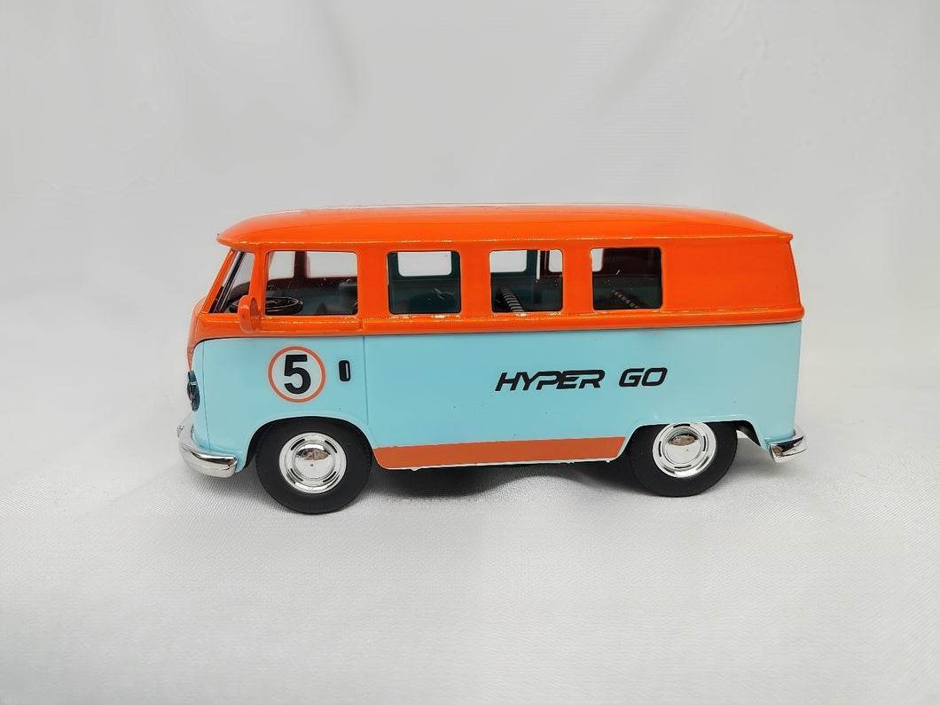 HYPER GO Toy cars,Classic Bus Die Casting Metal Model Toy Car