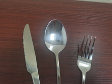 Load image into Gallery viewer, Afwqm 3 Pieces Stainless Steel Flatware Set, Knife Fork Spoon Cutlery Set with Gift Box
