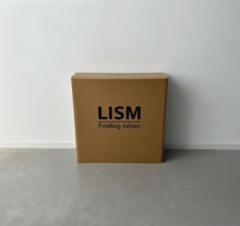 Load image into Gallery viewer, LISM Folding tables,A set of 2 folding tables, 6 feet lightweight folding table, dining table with steel legs that can be folded in half, with handles, suitable for indoor and outdoor use (white)
