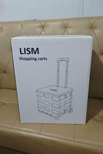 Load image into Gallery viewer, LISM Shopping carts,Foldable with wheels, large capacity, beige shopping cart
