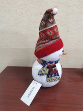 Load image into Gallery viewer, RUDFDEC Snowman dolls, plush filled cute and soft snowman toy jewelry
