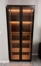 Load image into Gallery viewer, LISM Residential and commercial furniture,Light luxury glass door wine cabinet with lights
