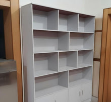 Load image into Gallery viewer, OLOEY Office furniture,Minimally designed multi grid storage cabinet with doors underneath

