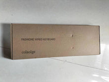 Load image into Gallery viewer, colaolge Wired computer keyboard, compatible with laptop/desktop/USB keyboard
