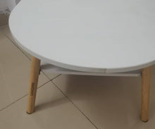 Load image into Gallery viewer, UHOME Table, round edged table, wooden edged table, living room small table
