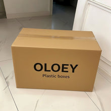 Load image into Gallery viewer, OLOEY  Plastic boxes，Covered storage box, transparent plastic

