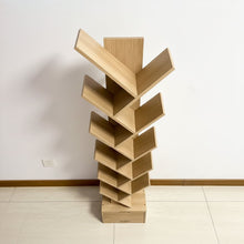Load image into Gallery viewer, OLOEY Shelves for books，Space saving corner stand, book tree
