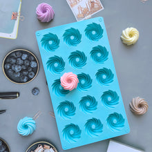 Load image into Gallery viewer, NJDSM 15-Cavity Spiral Shaped Silicone Baking Molds, Chocolate Dessert Cookie Bakeware Mould，Homemade Kitchen Toos

