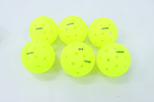 Load image into Gallery viewer, PKBABKP 4 Pack Outdoor Pickleball Balls, 40 Holes Pickle Balls with Bag, High Bounce, Pickle Ball for Tournament Play
