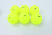 Load image into Gallery viewer, PKBABKP 4 Pack Outdoor Pickleball Balls, 40 Holes Pickle Balls with Bag, High Bounce, Pickle Ball for Tournament Play
