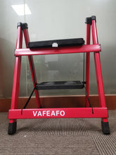 Load image into Gallery viewer, VAFEAFO Step ladders made of metal, foldable step stool with armrest, portable
