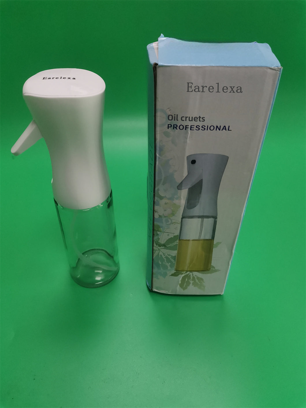 Earelexa  Oil cruets, glass dispenser bottle, sturdy, reliable, and easy to clean