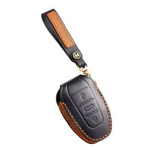 Load image into Gallery viewer, Keycases,High end personalized handmade genuine cowhide car keycase buckle
