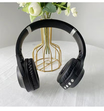 Load image into Gallery viewer, Rominetak Lightweight over-ear headset for Computer, built-in mics, Wireless and Mobile, Black
