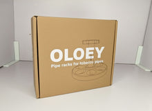 Load image into Gallery viewer, OLOEY-Pipe racks for tobacco pipes，Wooden pipe holder, handmade
