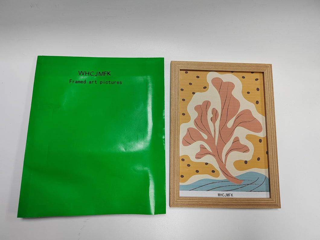 WHCJMFK Framed art pictures ,Plant wall art decoration, used for home decoration