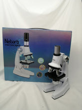 Load image into Gallery viewer, Nebarb Microscopes, all metal optical glass lens bio composite microscope
