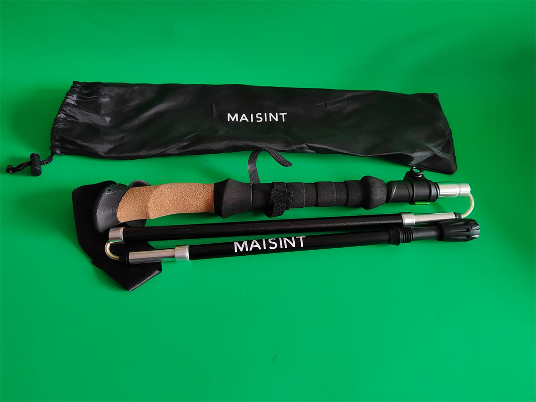 MAISINT Hiking sticks,Foldable Light Mountaineering Staff