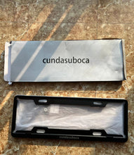 Load image into Gallery viewer, cundasuboca License plate frame, matte black aluminum license plate cover

