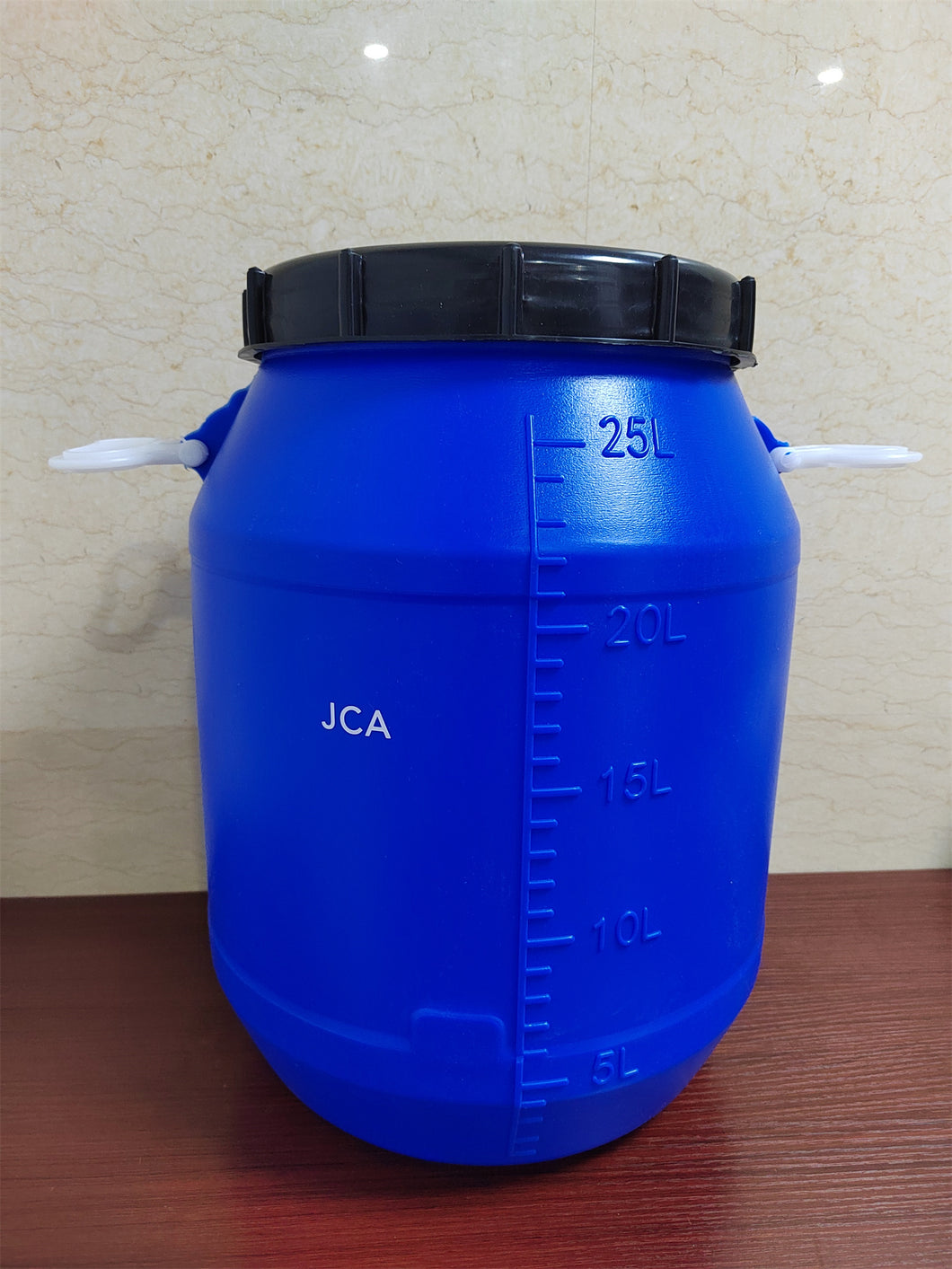 JCA Casks, not of metal,Plastic bucket with handle and lid, 25L food grade storage bucket container