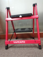 Load image into Gallery viewer, VAFEAFO Step ladders made of metal, foldable step stool with armrest, portable
