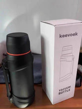 Load image into Gallery viewer, keevoek Vacuum flask,Double Wall Vacuum Insulated Flask (22 oz) Black
