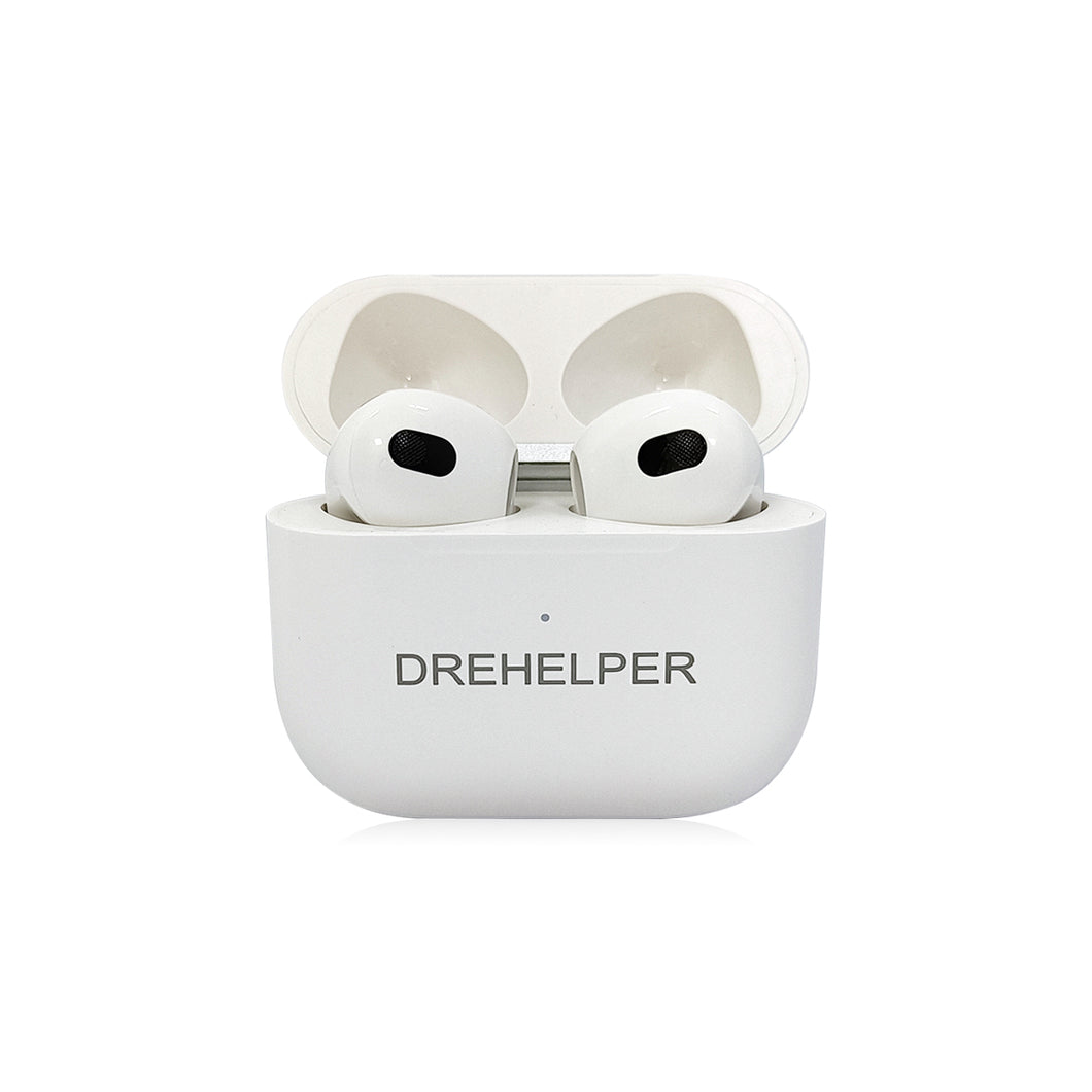 DREHELPER Wireless Earbuds Bluetooth 5.0 Headphone,CVC 8.0 Noise Cancellation Headsets,Pop-ups Auto Pairing in-Ear Earphone Mic Waterproof (IPX5) for iPhone/Android/PC,(White)