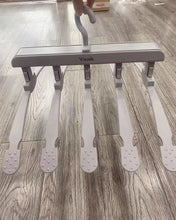 Load image into Gallery viewer, Yaak hanger, trouser hanger to save space, 5-layer non-slip folding trouser hanger, multifunctional clothes hanger for jeans and trousers

