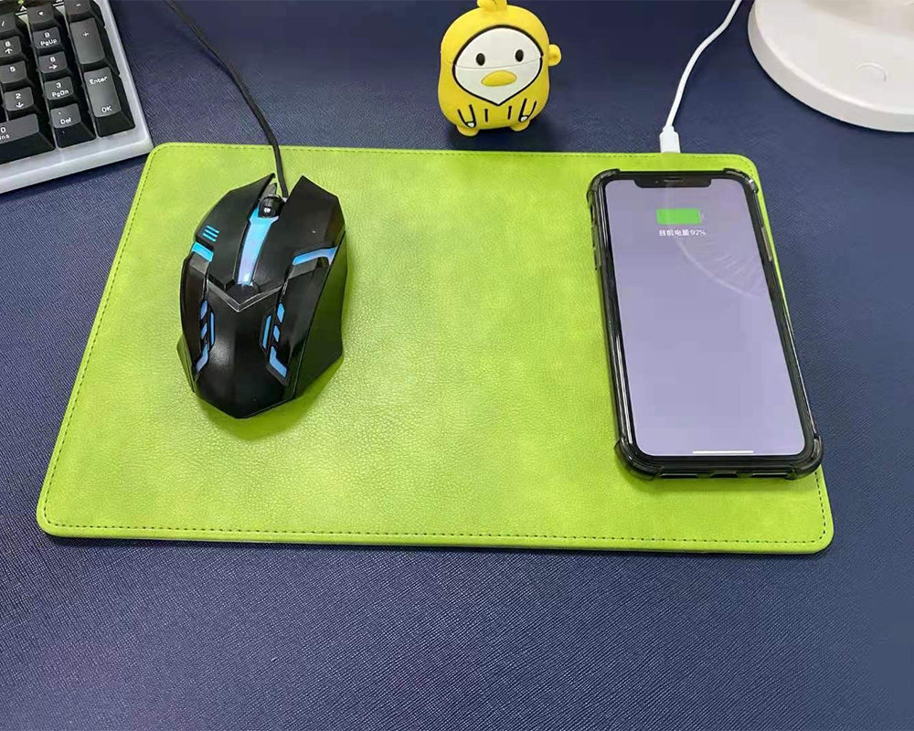 FULIYE.GZ wireless charging mouse pad, mouse pad wireless charger, QI 2.0 wireless mouse pad suitable for Samsung Galaxy S10/S9/S8 Plus S7 Note 9/8, iPhone Xs Max/XR/X/XS/8/8 Plus
