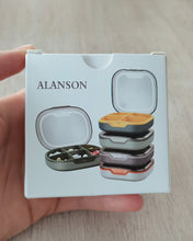 Load image into Gallery viewer, ALANSON Pill box ，4 Compartments Travel Pill Organizer Moisture Proof Small Pill Box for Pocket Purse Daily Pill Case Portable Medicine Vitamin Holder Container
