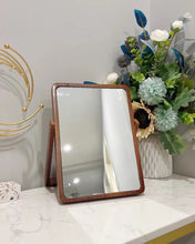 Load image into Gallery viewer, FFowcye Mirror,Wood Framed Mirror Enhances Your Farmhouse Decor – The Perfect Addition To Your Bedroom, Bathroom Or Entryway
