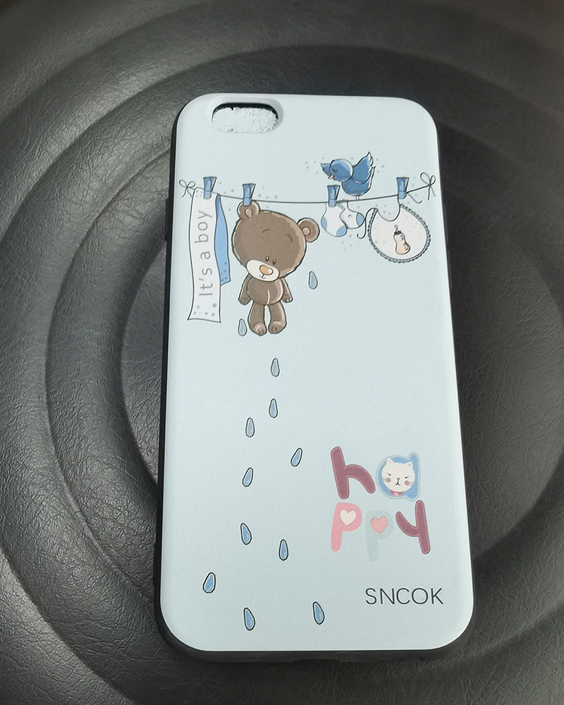 SNCOK phone case, iPhone 7 cartoon phone case, silk screen pattern