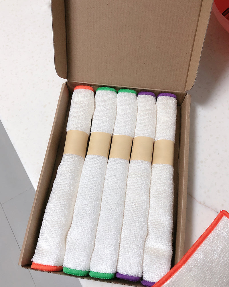 CUTE LEAF Rag or dust cloth,Microfiber rag Bulk Multi-Functional for House Furniture Reusable Rags Kitchen Wipes Dish Cloths Absorbent and Fast Drying