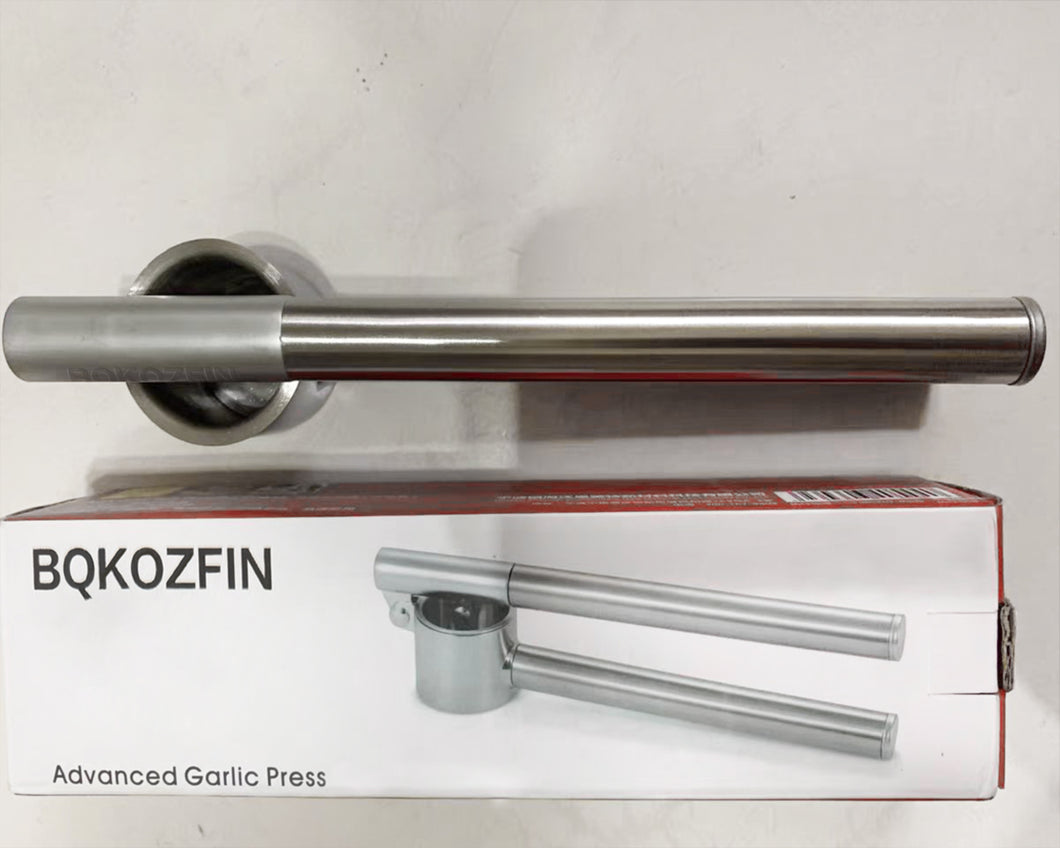 BQKOZFIN Garlic Press Mincer - Stainless Steel Garlic Crusher