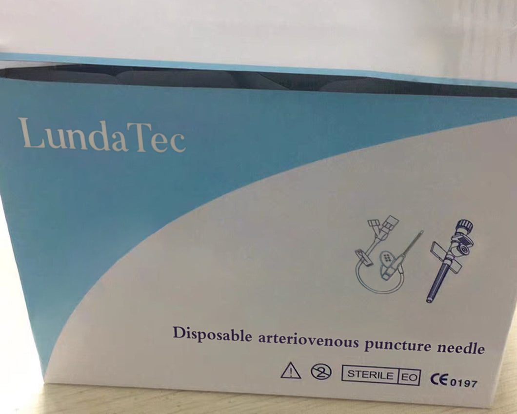 LundaTec Arteriovenous Puncture Needle, Individually Packaged, Single Use