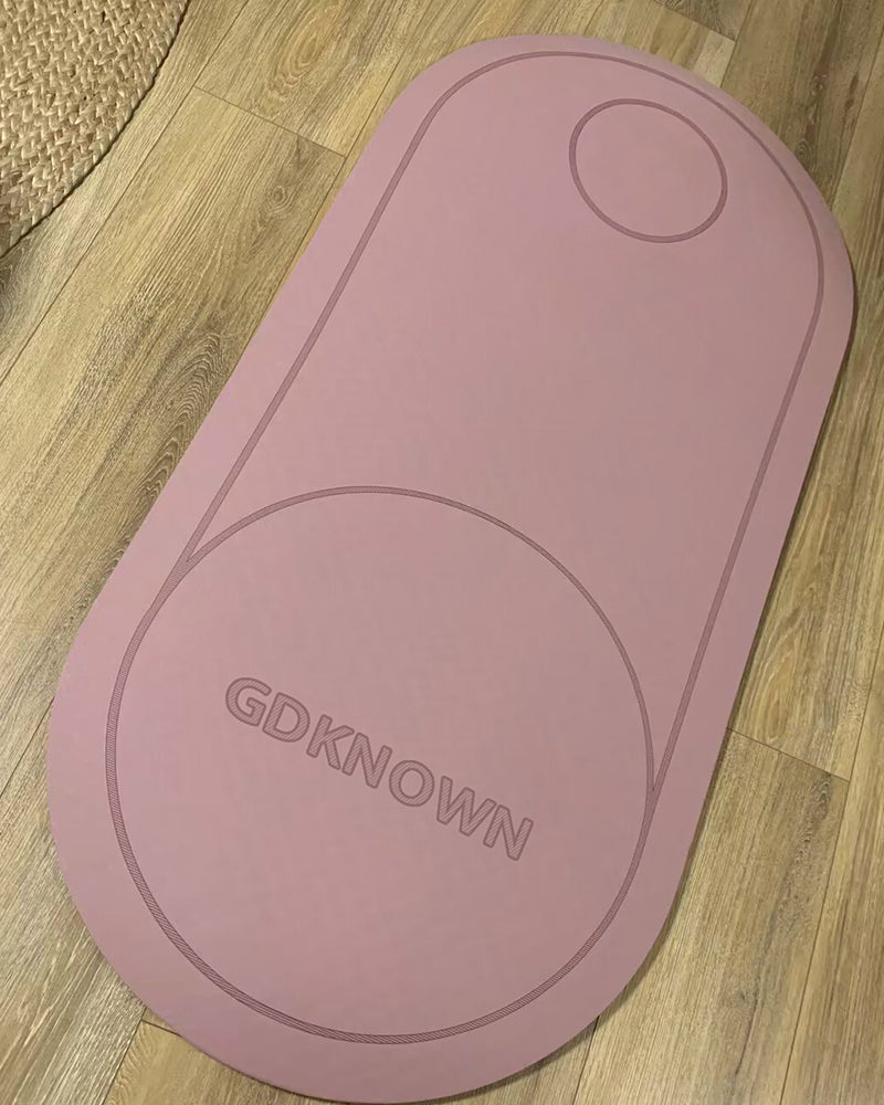 GDKNOWN yoga mat, 50x24.4 inches thick 0.31 inches oval double-sided yoga mat