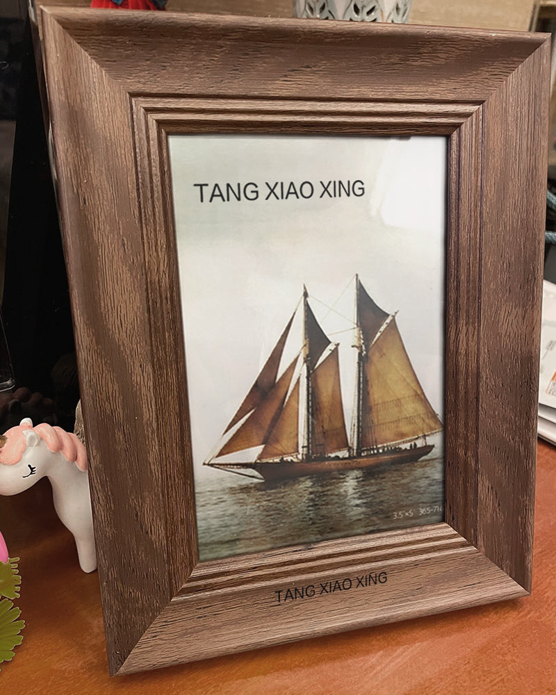 TANG XIAO XING photo frame,Picture Frame Photo Display for Tabletop Display Wall Mount Solid Wood High Definition Glass Photo Frame