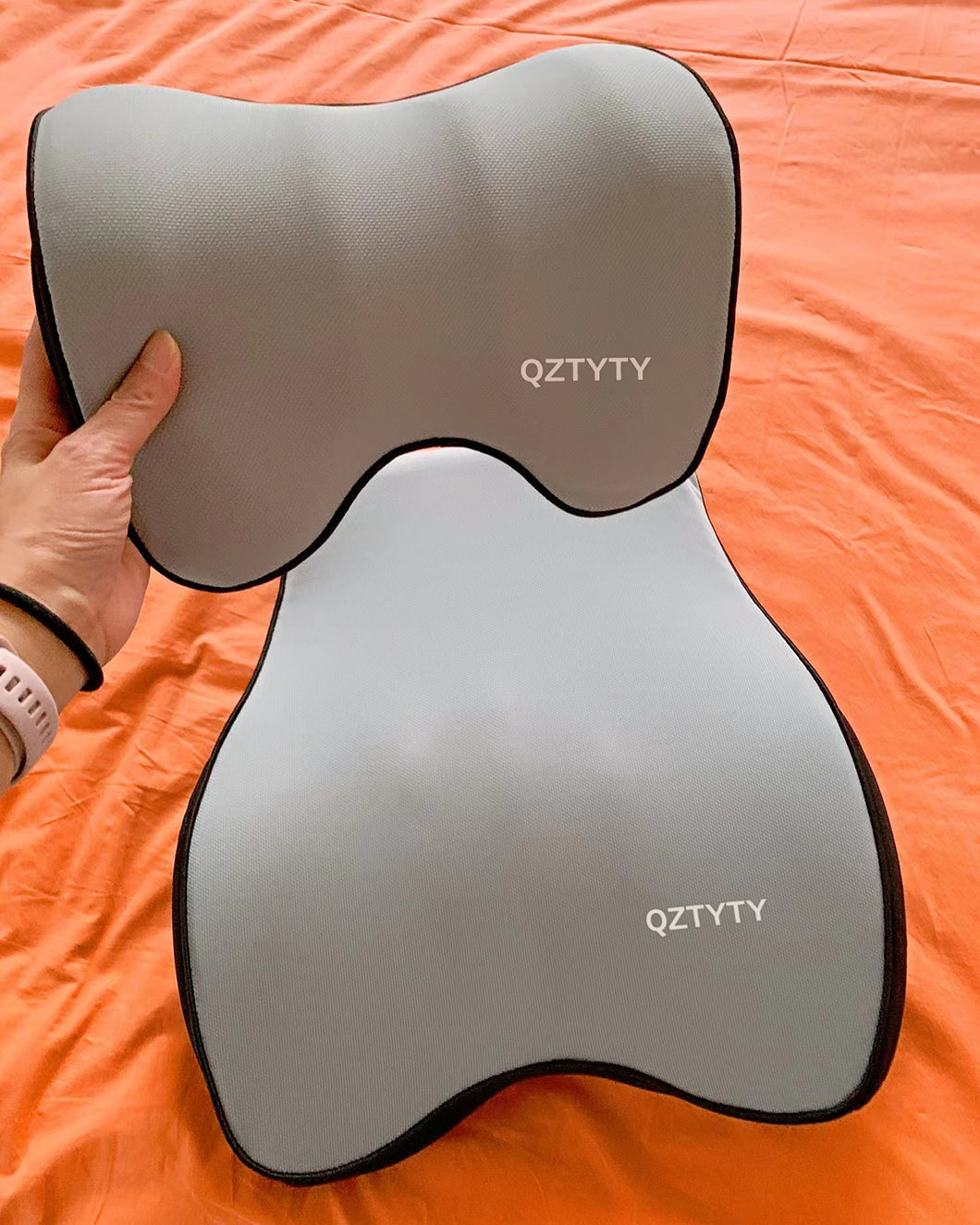 QZTYTY- Car Neck Pillow, Softness Car Headrest Pillow for Driving with Adjustable Strap,Comfortable Ergonomic Design