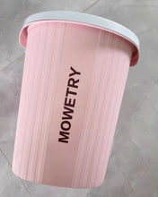 Load image into Gallery viewer, MOWETRY Small Trash Can Round Plastic Wastebasket, Garbage Container Bin
