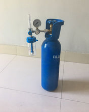 Load image into Gallery viewer, FILLBA Containers of metal for compressed gas or liquid air New 20 lb Aluminum CO2 Cylinder with Handle and New Valve
