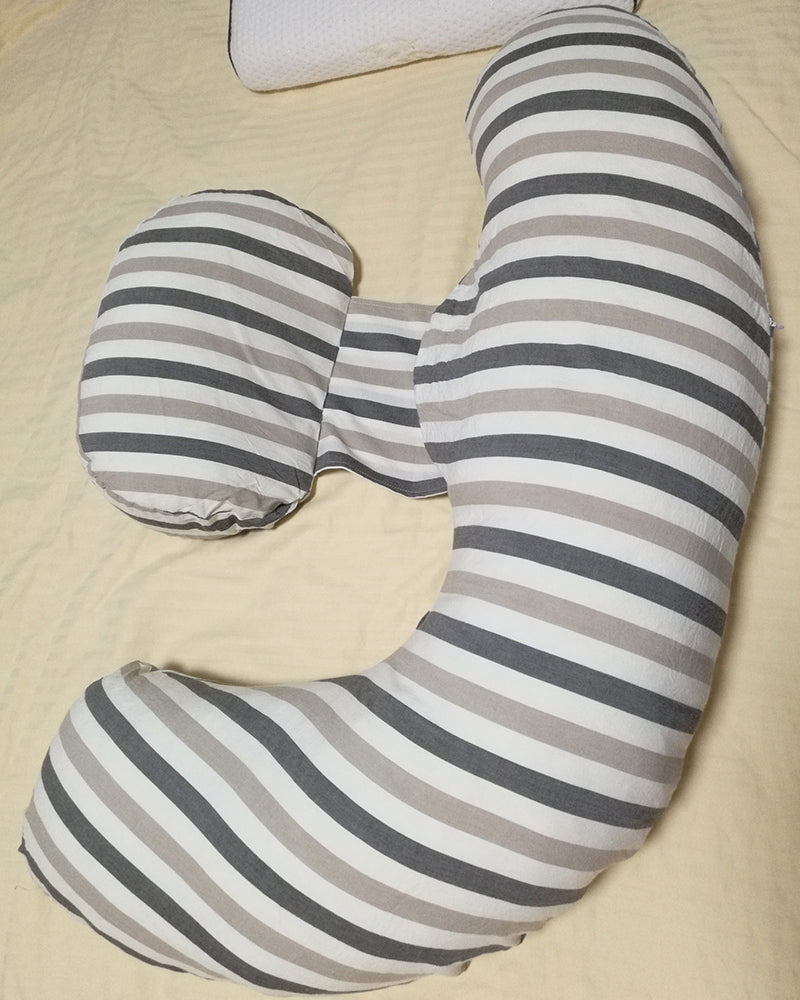 GDMADRE maternity pillow, maternity pillow H-shaped adjustable whole body pillow, with maternity pillowcase
