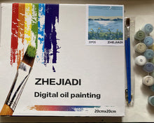 Load image into Gallery viewer, ZHEJIADI Oil Painting, a recreation of abstract vegetable oil painted wall art
